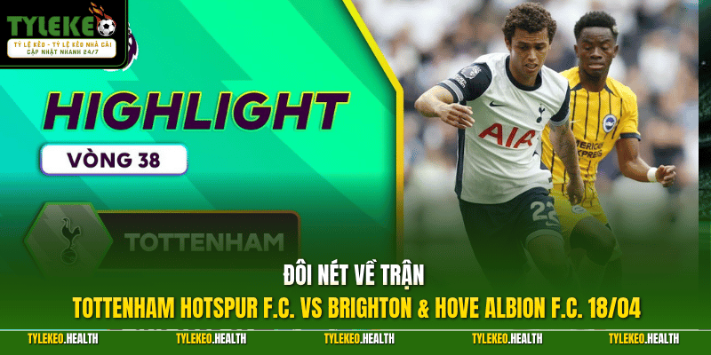 Đôi nét về trận Tottenham Hotspur F.C. vs Brighton & Hove Albion F.C. 18/04